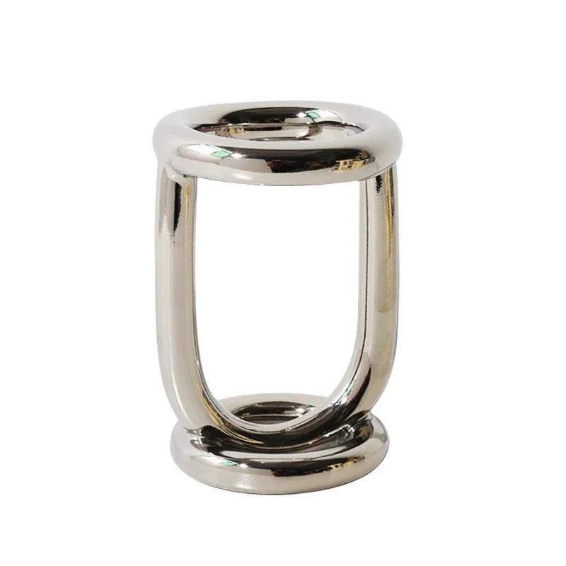 

Простая керамическая подставка для зубных щеток, многофункциональная подставка для зубной пасты, портативный органайзер для зубных щеток, аксессуары для ванной комнаты серебряный