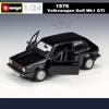 Bburago 1:24 Volkswagen Golf GTI Mk1 1979 Alloy Road Sports Car Model Diecasts Metal Classic Racing Car Vehicles Model Toys Gift