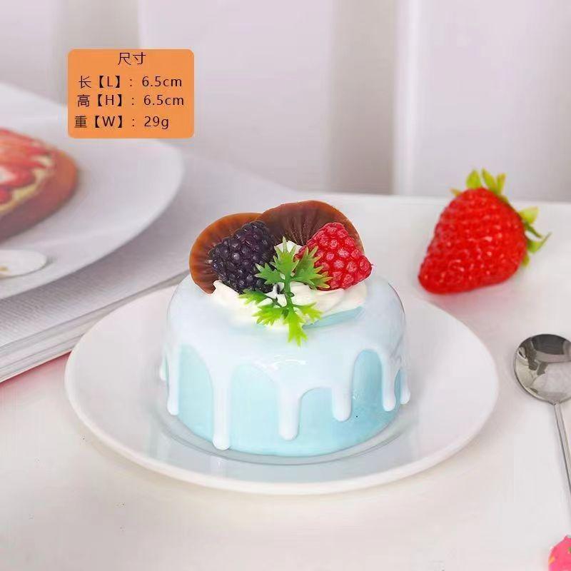 Simulated Cake Model Ice Cream Fruits Showcase Sample for Taking Photos Wedding Dessert Shop Fake Cake Decor