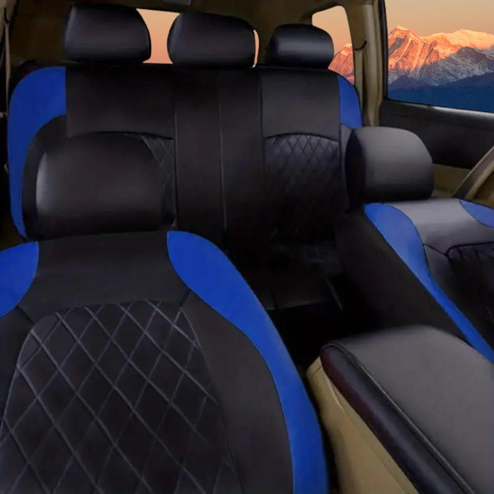 Universelle Autositzbezüge, schwarze modische Sportsitzbezüge, Autositzbezug aus PVC-Gewebe, universelles Innenzubehör