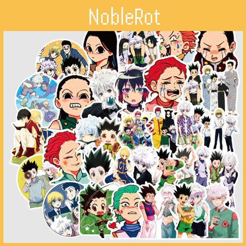 Vibrant 50pcs Hunter X Hunter Anime Stickers For Laptops And Skateboards