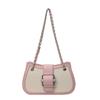 Fashion Chain Underarm Bag Women's Handbags  New Retro Contrast Color Spliced Single Shoulder Bags Crossbody Small Bag