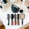 Best Seller 5 Pcs Mirror Comb Set with Base - Hair Grooming Styling Tools for Men Women Home Salon