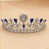 Alloy Electroplated Jewelry Crown Stage Performance Headdress Beauty Pageant Crown Alloy Bridal Crown