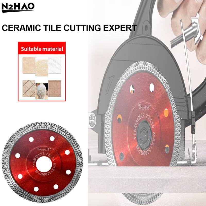 High-quality Material Dry Cutting Blade Disc 115mm Diamond Dry Cutting Blade Disc Porcelain Ceramic Tile Turbo Thin Stoneware
