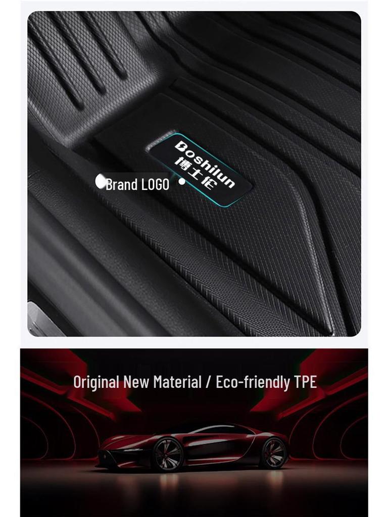 Partially Wrapped TPE Floor Mats for Mazda 3, CX-5, CX-4, CX-30, and Mazda 6