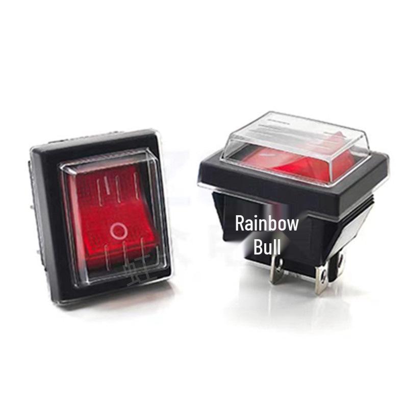 KCD4 Waterproof 30A Rocker Switch for High-Power Vacuum Cleaners and Car Wash Machines