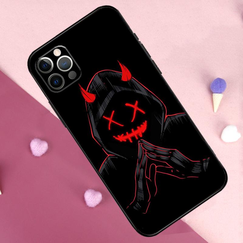 Devil Woman Phone Case For iPhone 17 Pro Max 11 14 15 16 Pro Max Plus 12 13 Mini 17 Air 16e Back Cover