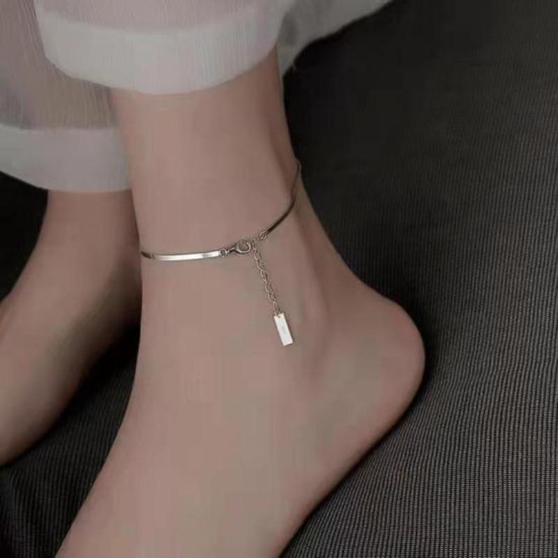 Gleznă simplă pentru femei, lungime reglabilă, lanț pentru picior, pandantiv, brățară pentru picioare, bijuterii elegante, cadou