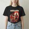 Obsession Trička Unisex Unisex Bavlna Úžasná Trička Kulatý Výstřih Trička se Strašidelnými Filmy Krátký Rukáv Oblečení 4xl 5xl