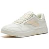 Anta Street Fun Comfortable Sports Casual High Top Wear Resistant Non Slip Low Top Skate Shoes Women Sneakers White Beige 922518007-1