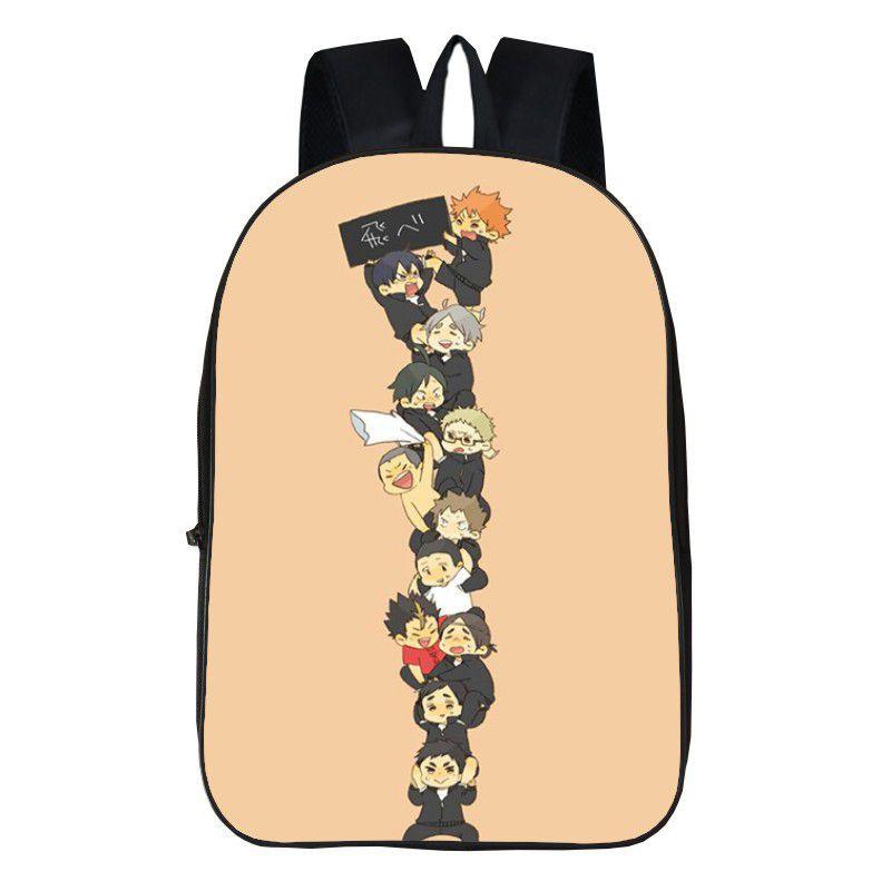 Karasuno Haikyuu Anime High School Backpack Shoulder Bag Travel Book Rucksacks