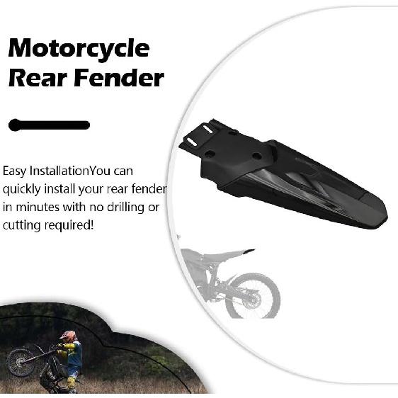 Rear Fenders ABS Motorcycle Mudguard Compatible with Talaria MX3 MX4 MX5 Electric Dirt Bike