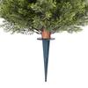 VEVOR Artificial Topiary Cypress Trees with Ground Spike, 2 Set 406mm Faux Shrubs & Bushes Potted Plants
