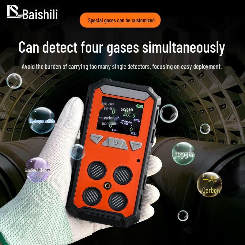 Portable 4-in-1 Combustible Gas Detector