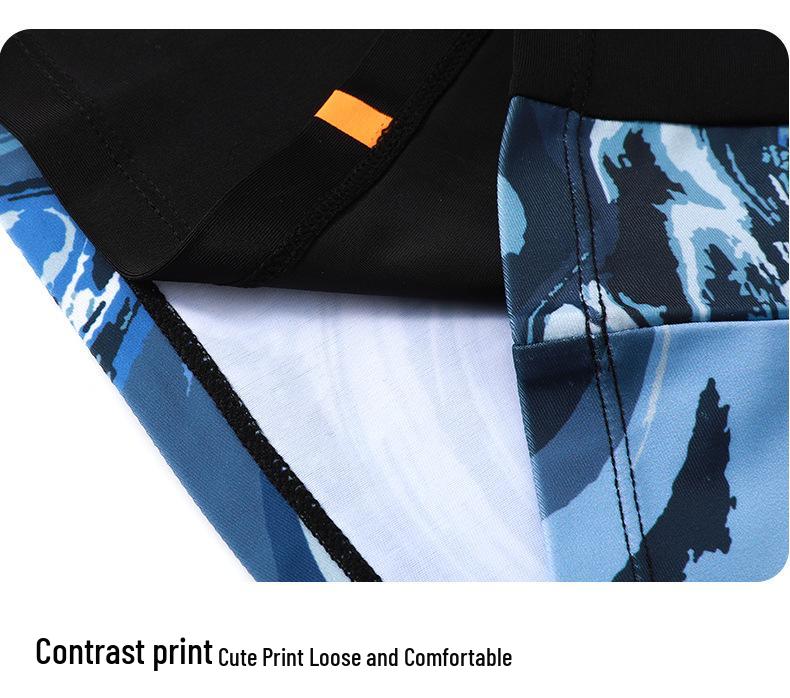 2025 Fat Boy Men's Medium & Large Split Anti-Embarrassment Swimsuit Set for Kids