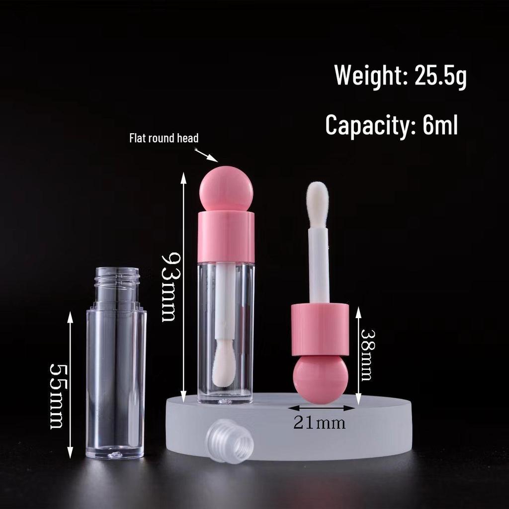 Large Brush Lip Gloss & Eyeliner Tube - Thick, Empty Container for Cross-Border Bestsellers