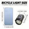 Torcia per Bicicletta 9 LED Lampada per Bici Tipo-C Ricaricabile Luce per Bici Ultraleggera Luci per Manubrio Lanterna Impermeabile per Ciclismo