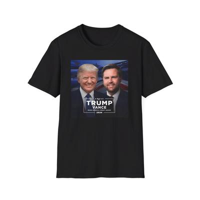 Donald Trump JD Vance Political Sign Vote Election 2024 USA America T-shirt