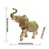 Elephant Figurine Sculpture Resin Aesthetic Cute Elephant Statue Collectible Figurines For Desk Decor Indoor Living Room