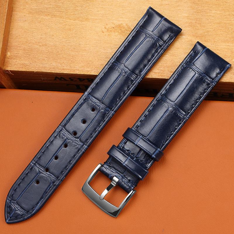 Классический кожаный ремешок для мужских часов Omega SEAMASTER DE VILLE 424 — фото 8