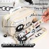 Upgraded Transparent Coal Ball Pencil Case - Stylish, High Capacity for Boys & Girls