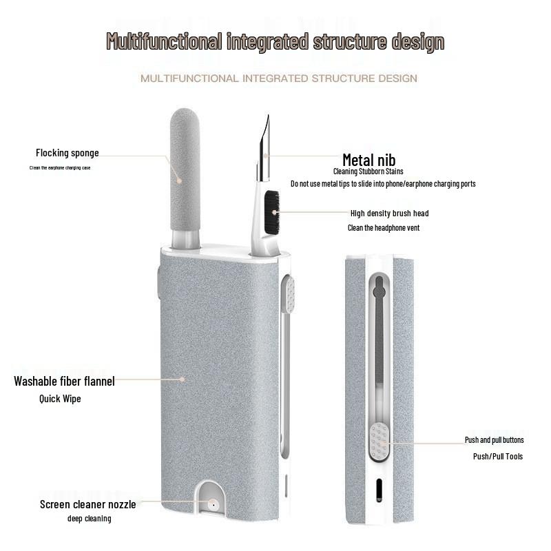 QS22 Multifunktionale Reinigungsset: 22-in-1 Leder-Schwamm & Büro-Handgelenkauflage für Tastatur