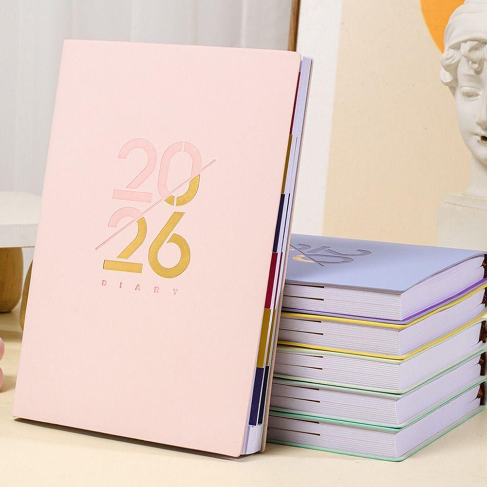 12 Months 2026 Schedule Planner Notepad Wear-resistant To-do List Notebook  School