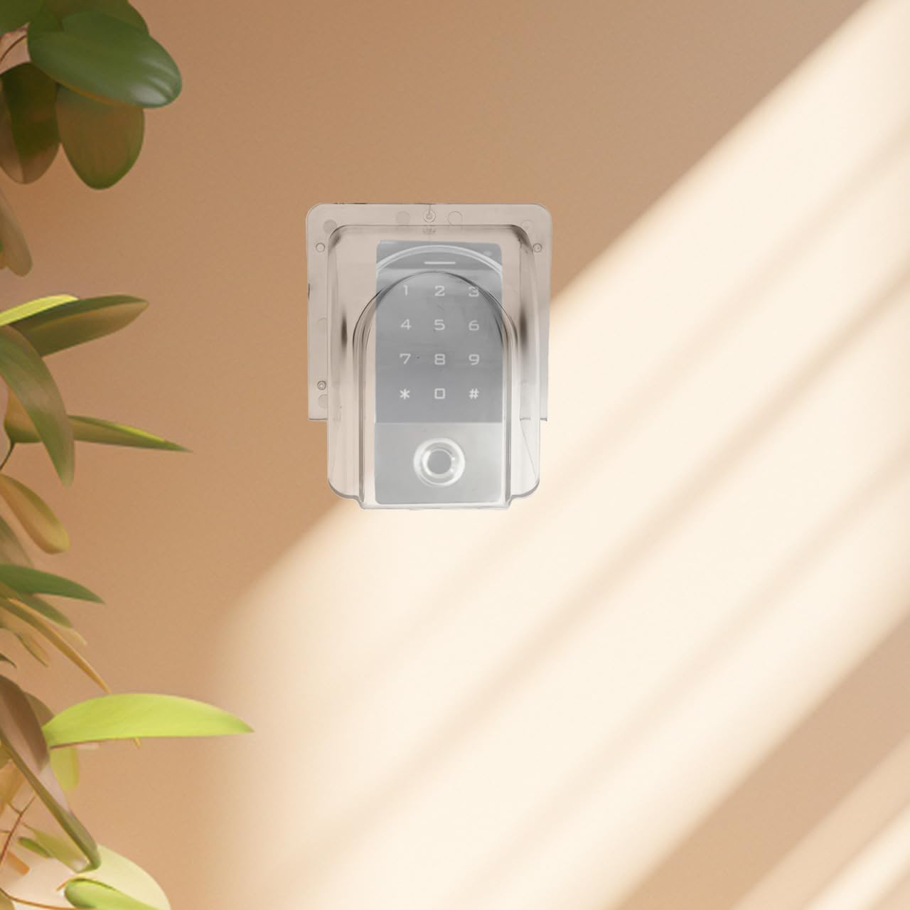 Mikikit Doorbell Rain Cover, Waterproof Doorbell Cover Outdoor Keypad Cover Plastic Doorbell Protector Weatherproof Water Shield for Doorbell, Door