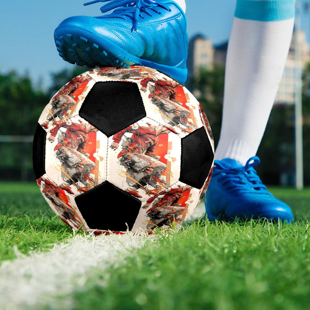 Size 5 Printed Football Resistant Outdoor Training Soccer Ball