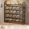 Compact Multi-Tier Shoe Rack for Entryways, Space-Saving Shoe Cabinet for Dorms and Small Rooms