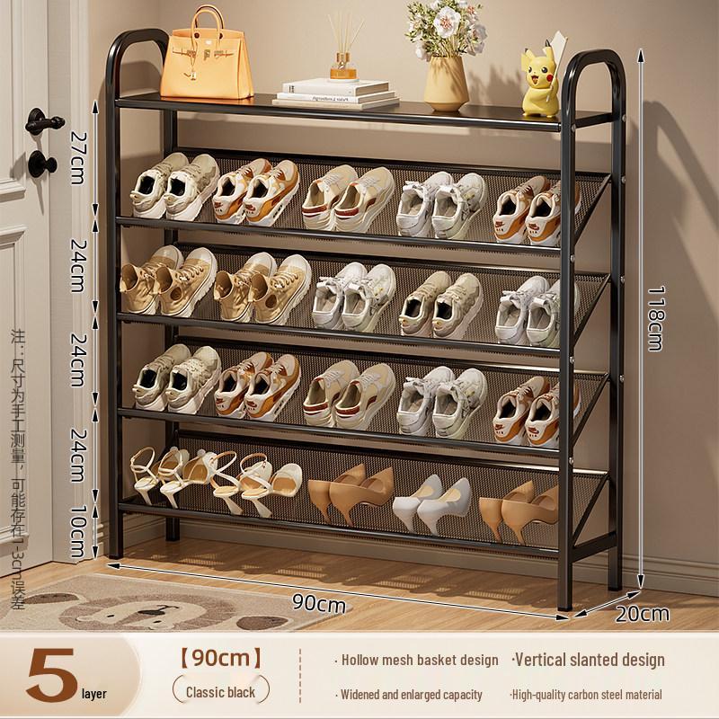 Compact Multi-Tier Shoe Rack for Entryways, Space-Saving Shoe Cabinet for Dorms and Small Rooms