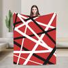 Van Halen White And Black Warm Cozy Blanket For Home Decor  Fashion Throw Blanket Winter Travel Office Flannel Bedspread