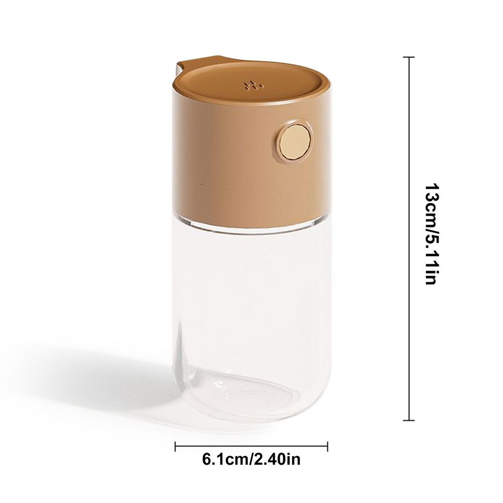 Salt Shaker Dispenser Measuring Salt And Pepper Shakers With Lid Precise Push Type Seasoning Bottle Sprinkle 0.5 Grams Salt