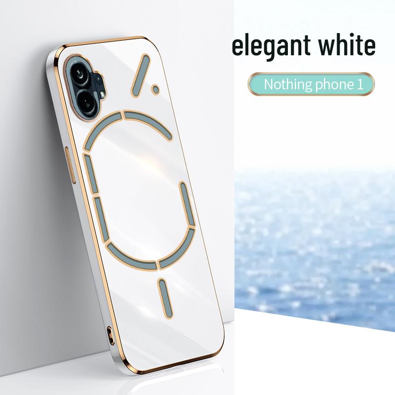 6D Elektroplátovaný Silikonový Měkký Ochranný Kryt pro Nothing Phone1 - Odolný proti pádu, Plné Balení Módní Design