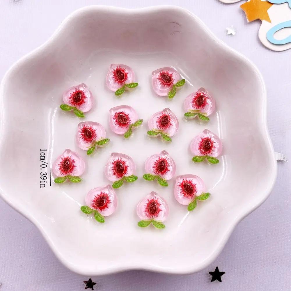 50 STK Resin Søt Mini Fargerik Avokado Kiwi Appelsin Mais Frukt Grønnsaker Neglekunst Flatback Rhinestone Scrapbook DIY Dekor Håndverk
