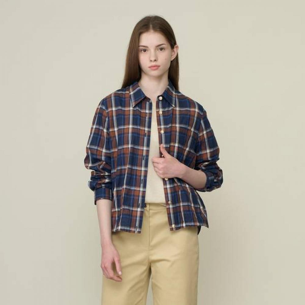 Bcbg One Pocket Check String Shirt B6m5b450