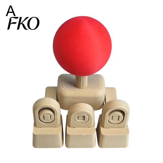 Arcade Joystick Keycap Keyboard Attachment, WASD Direction Keys Mod for Fighting Game, 4-Way Mechanical Directional Controller 3D
