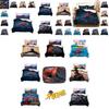 Spider-man Digitaldruck Bettwäsche-Set Superheld Fleece Dreiteiliges Set