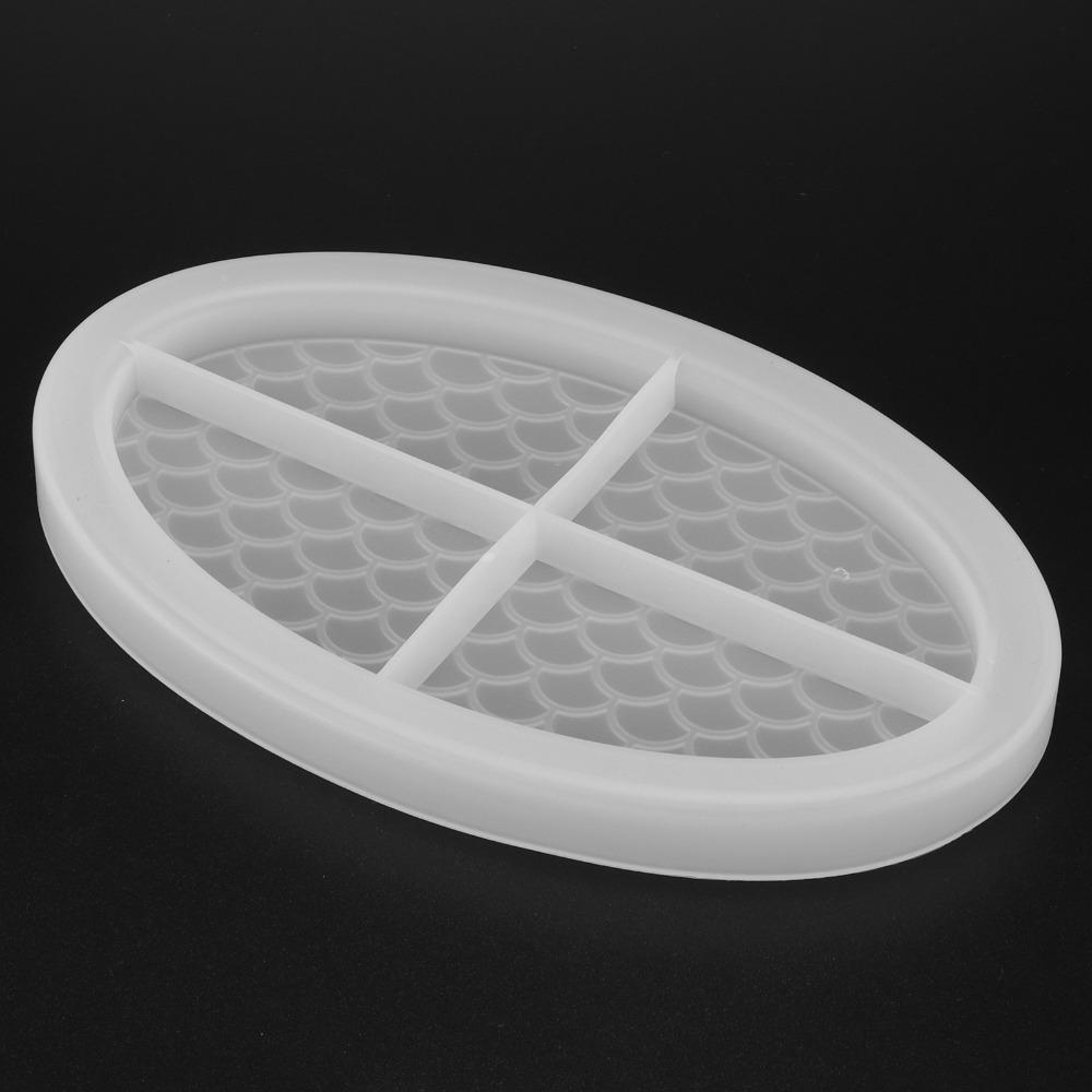 Soft Silicone Silicone Tray Mold Easily Demold Fruit Tray Mold Oval Tray Mold  DIY Craft