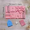 3D Chocolate Silicone Christmas  House Log Mold Desserts Fondant Tools Cake Cookie Decoration Bakeware Pastry Tools Accessories