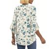 Blouses For Women Dressy Casual 3/4 Length Sleeve Womens Tops V Neck Tshirts Shirts With Flared Sleeve