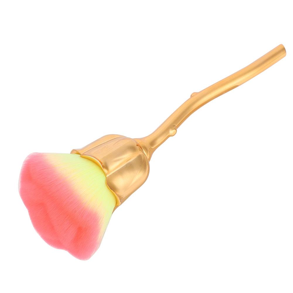 

Кисть для дизайна ногтей с длинной ручкой в форме розы, маникюр, полировка ногтей, кисть для удаления пыли и пудры 03#