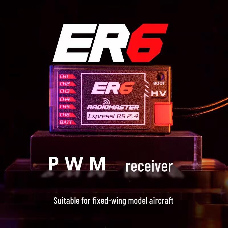 RADIOMASTER ER6G 2.4GHz ELRS PWM Receiver
