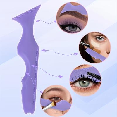 Wiederverwendbarer Silikon-Make-up-Guide - Perfekte Eyeliner- & Lidschatten-Schablone, Für Augen- & Lippenkonturierung, Flexible Kosmetikschablone