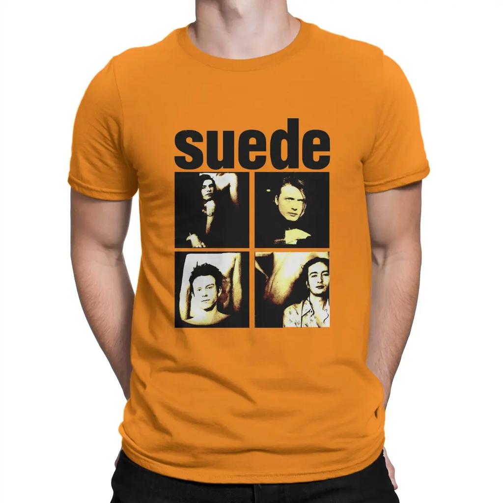 Popular British Rock Bands TShirt Suede Crewneck Tops 100% Cotton T Shirt Humor Top Quality Birthday Gifts Unisex