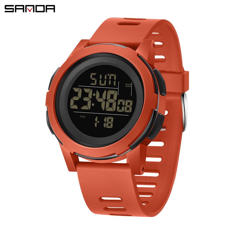 Sanda Electronic Fashion Sports Watch: Multifunctional, Stylish, Unisex, Single Display