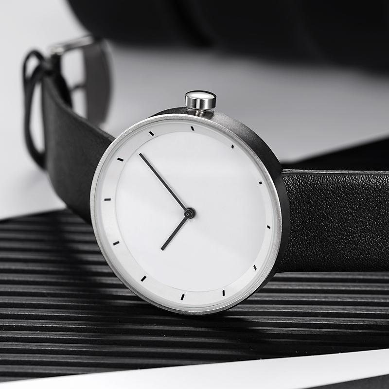 Men's Wrist Watch Simple Vintage High Quality PU Strap Student Quartz Watches