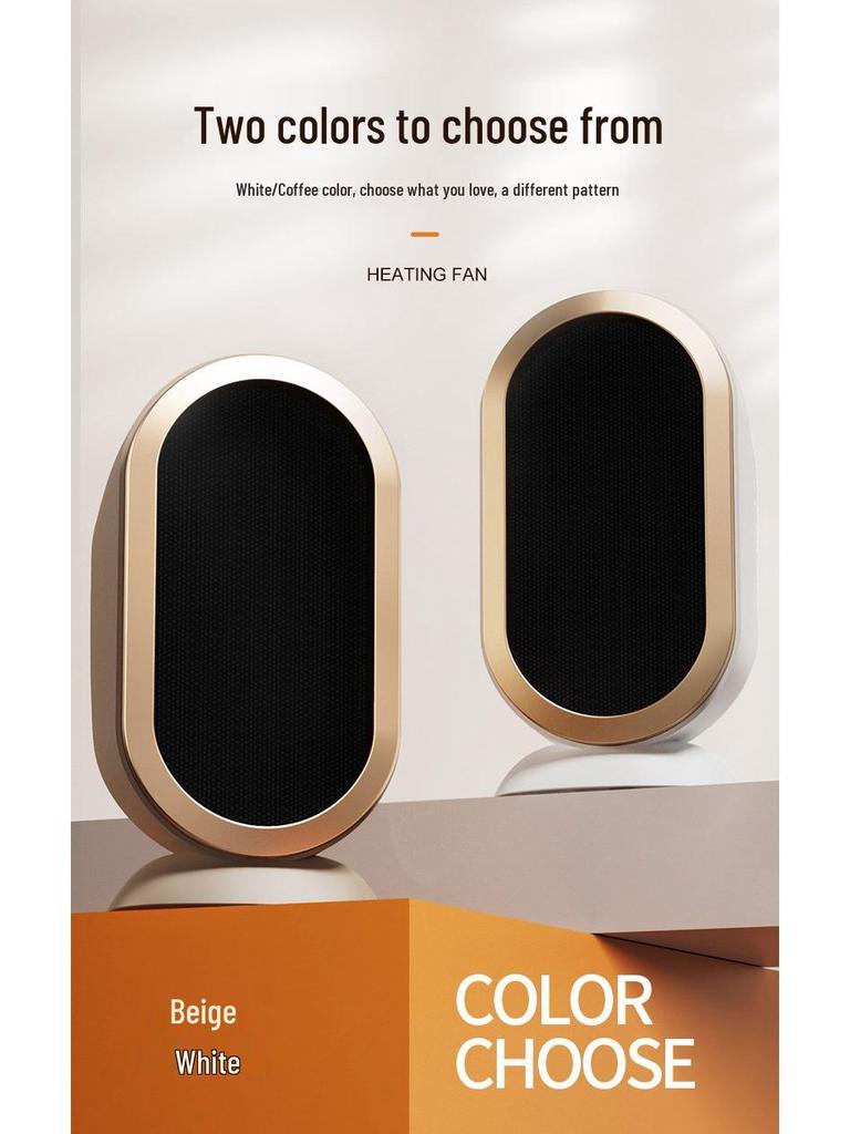 Portable Mini Desktop Fan Heater for Home & Office