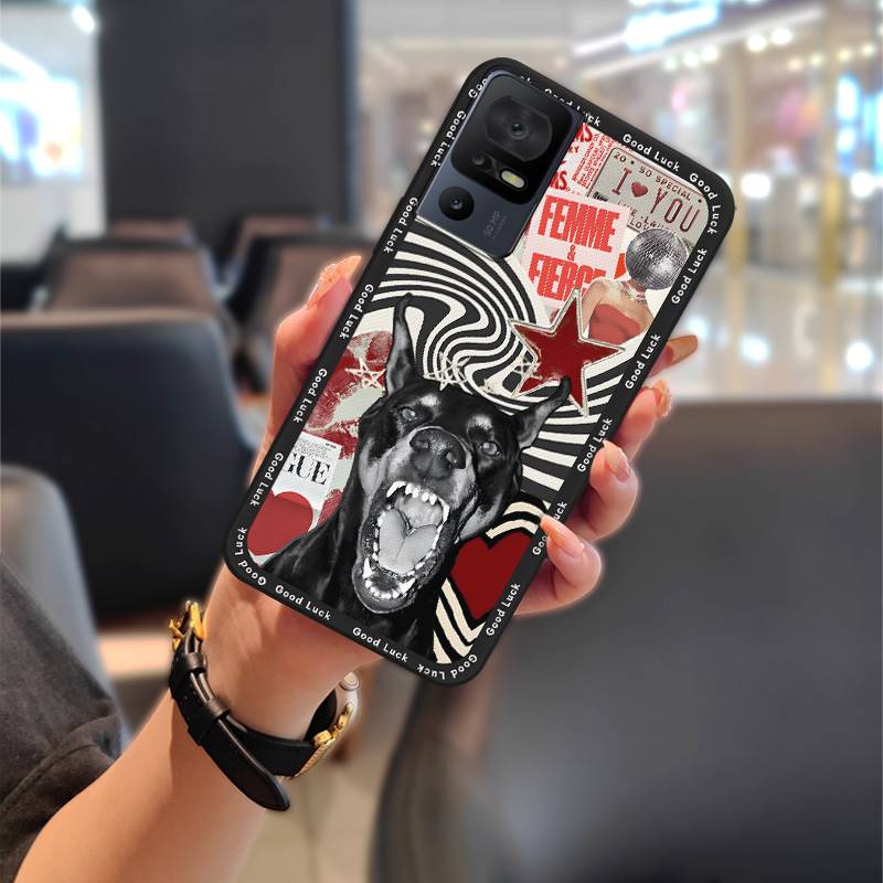 Full Wrap Shockproof Phone Case For TCL 40SE/T610K Fashion Design Phone Pouch Waterproof Graffiti Durable Anti-knock TPU